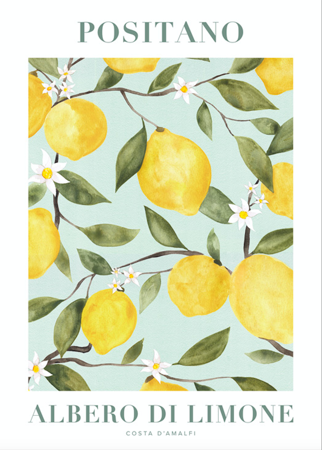 Lemon- og citron Plakat - plakatstore.dk