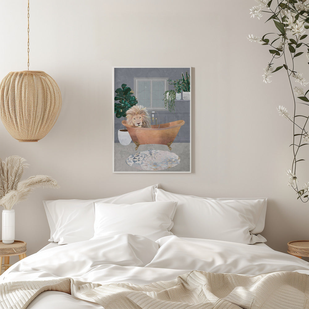 Leo Lion in Copper Bath - plakatstore