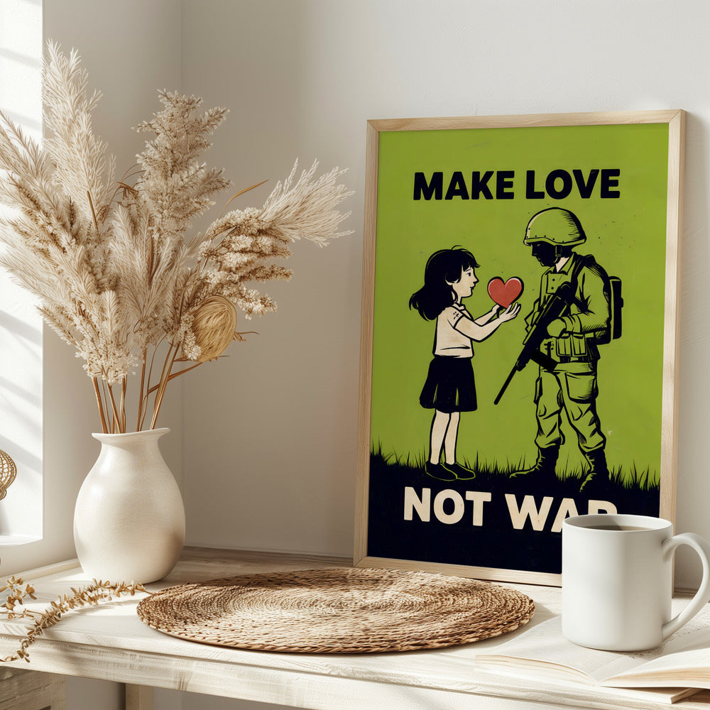 Make Love   Not War - plakatstore