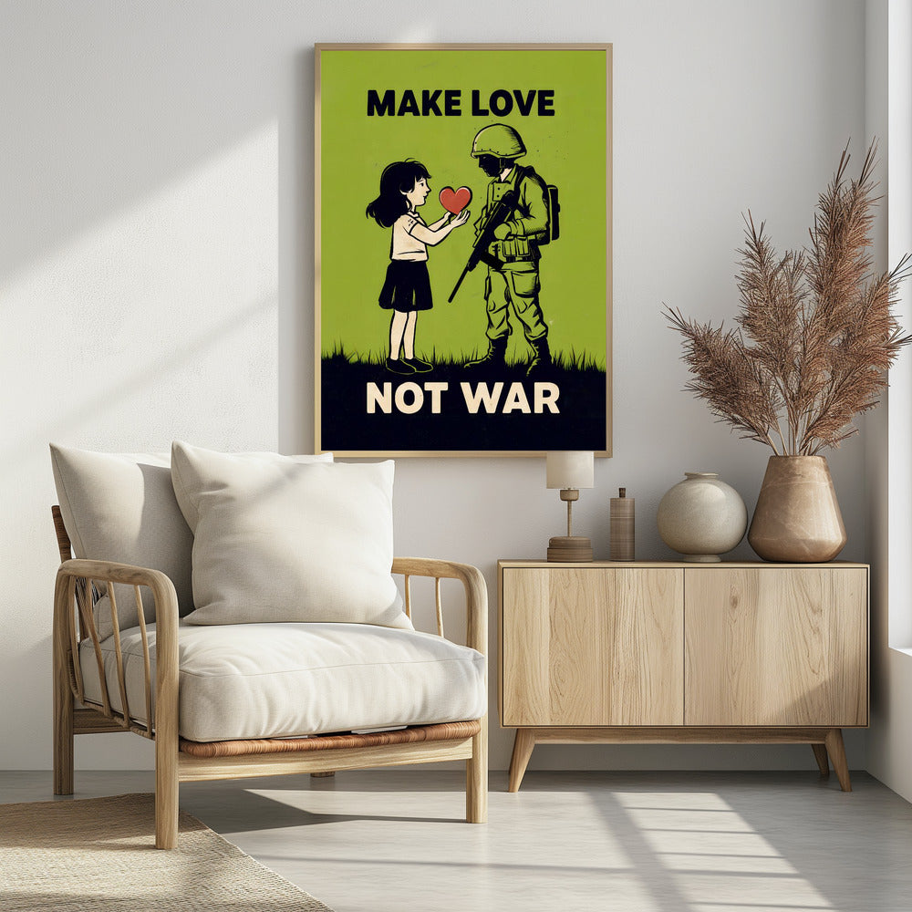 Make Love   Not War - plakatstore