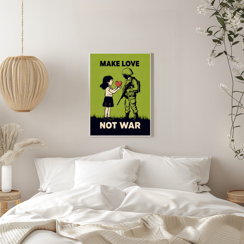 Make Love   Not War - plakatstore