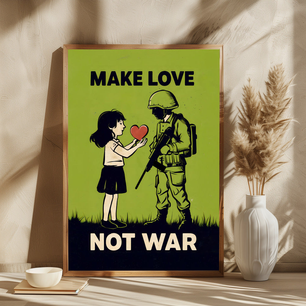 Make Love   Not War - plakatstore