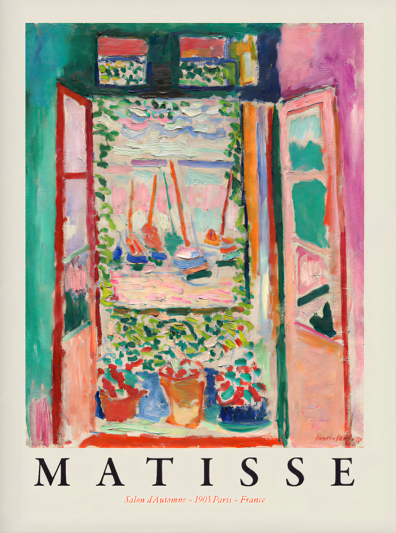 Matisse The Open Window - Vintage Art Plakat
