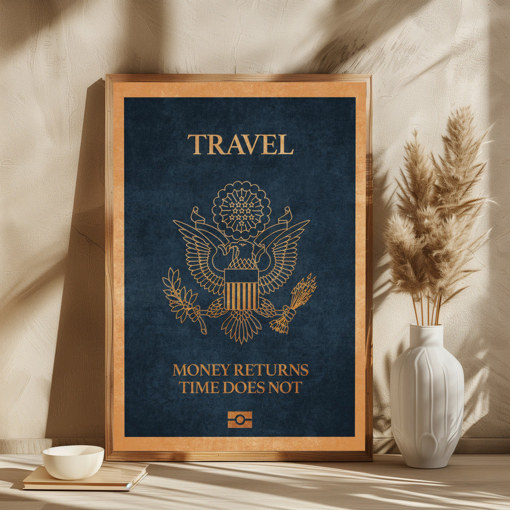 Money and Time Passport - plakatstore