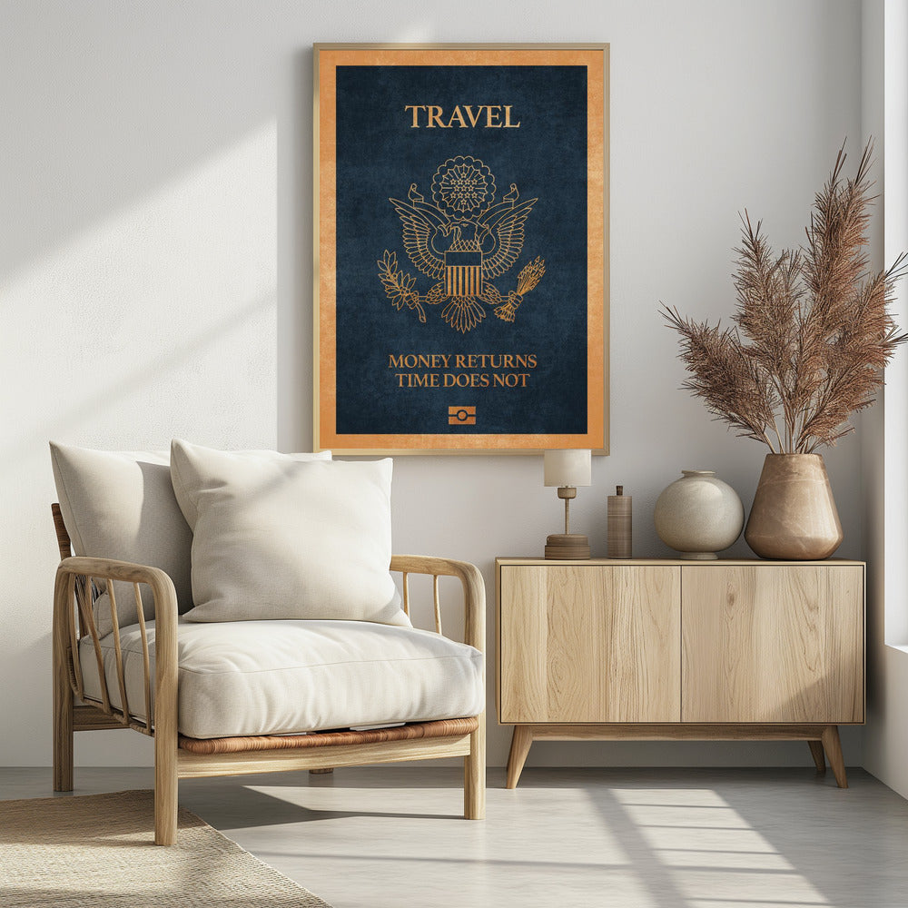 Money and Time Passport - plakatstore