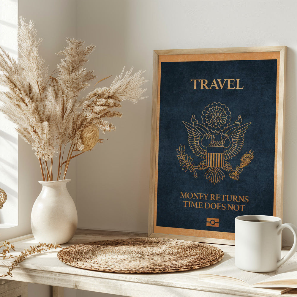 Money and Time Passport - plakatstore