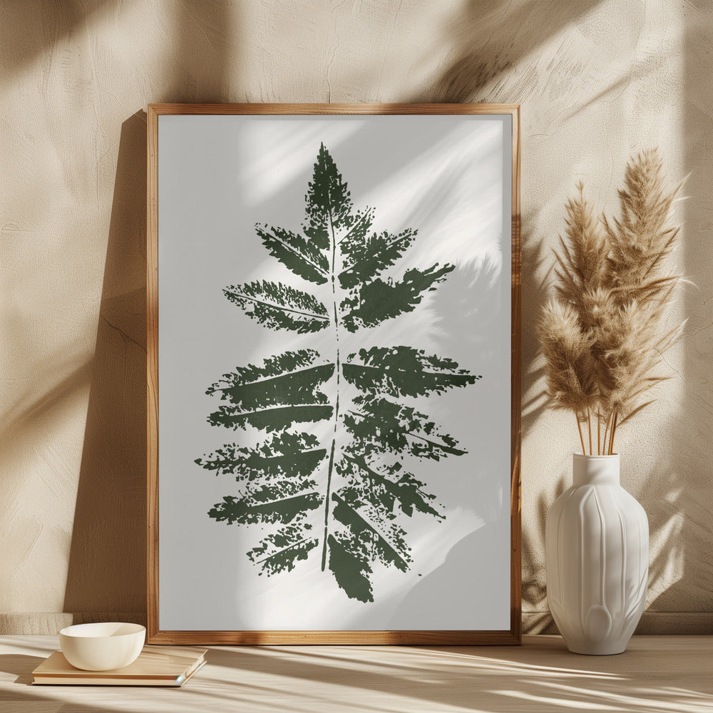 Oak Leaf Print (green) - plakatstore