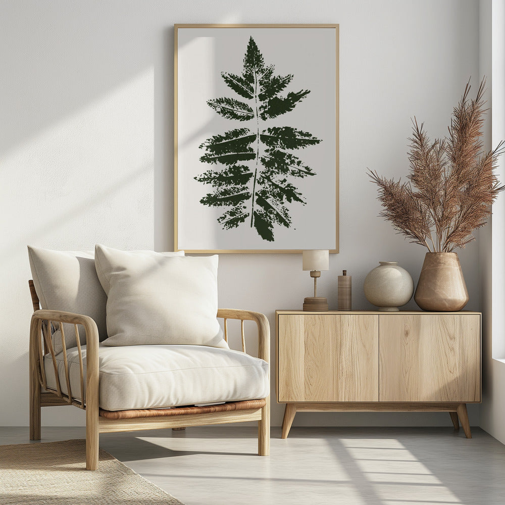 Oak Leaf Print (green) - plakatstore