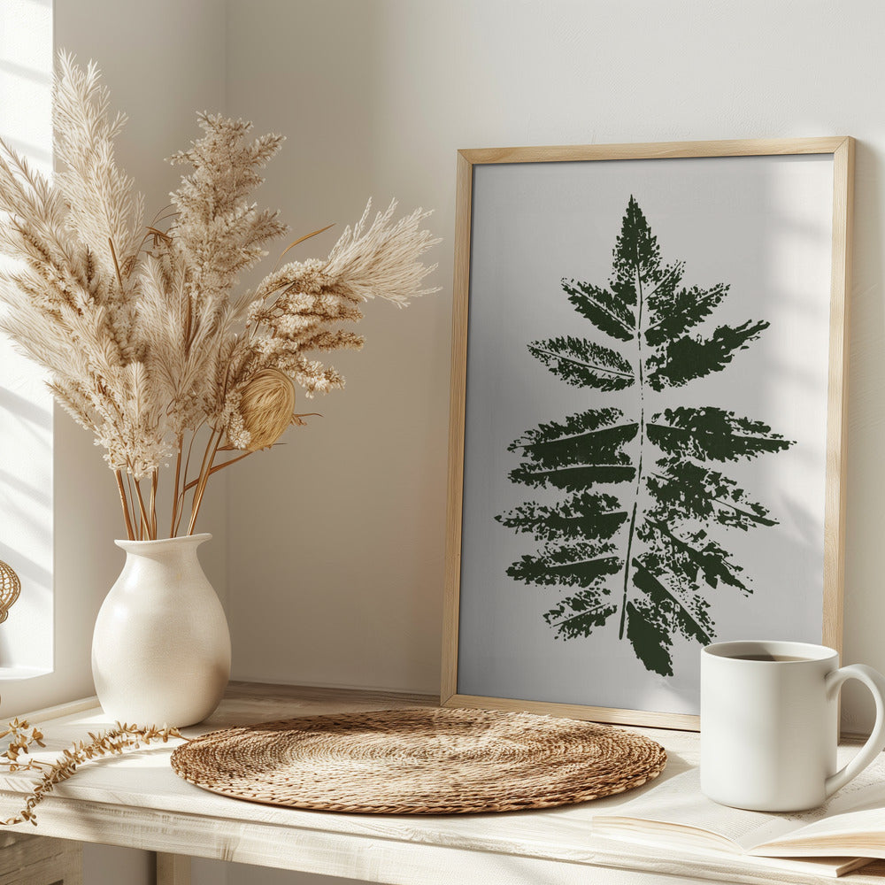 Oak Leaf Print (green) - plakatstore