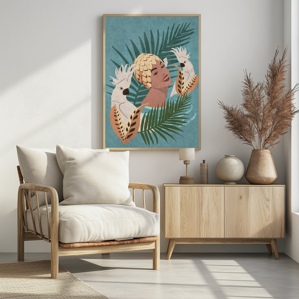 Parrot and Beauty - plakatstore