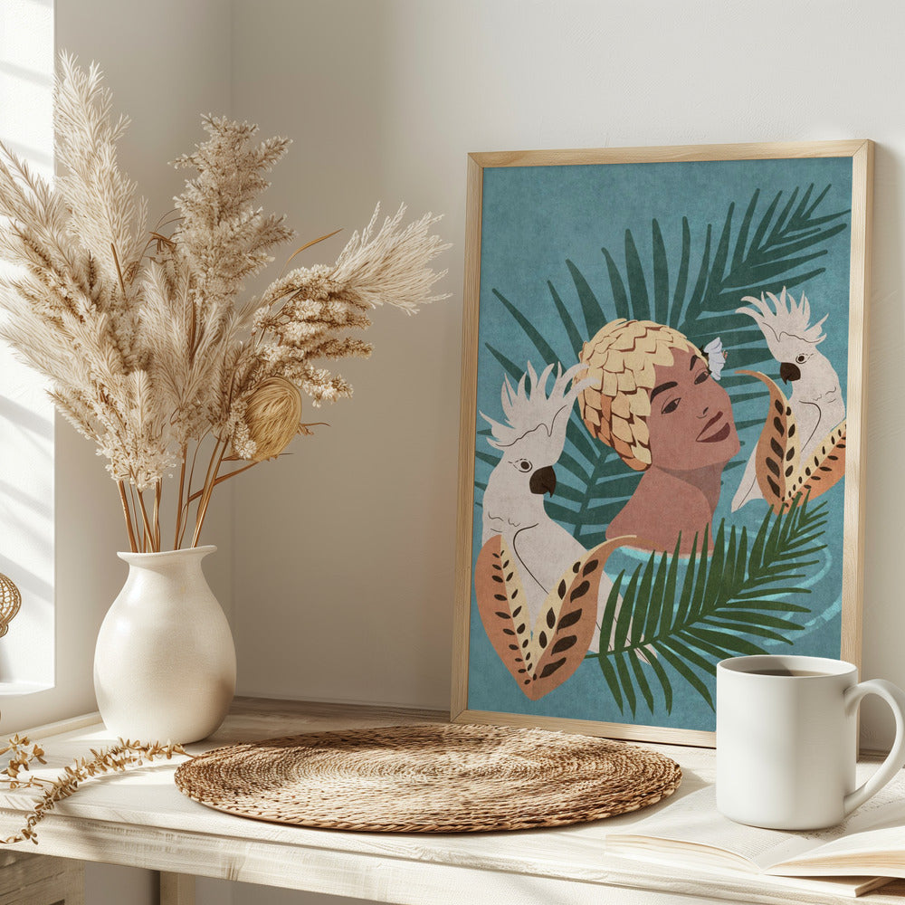 Parrot and Beauty - plakatstore