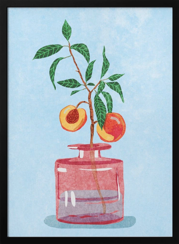 Peach Tree in Vase - plakatstore