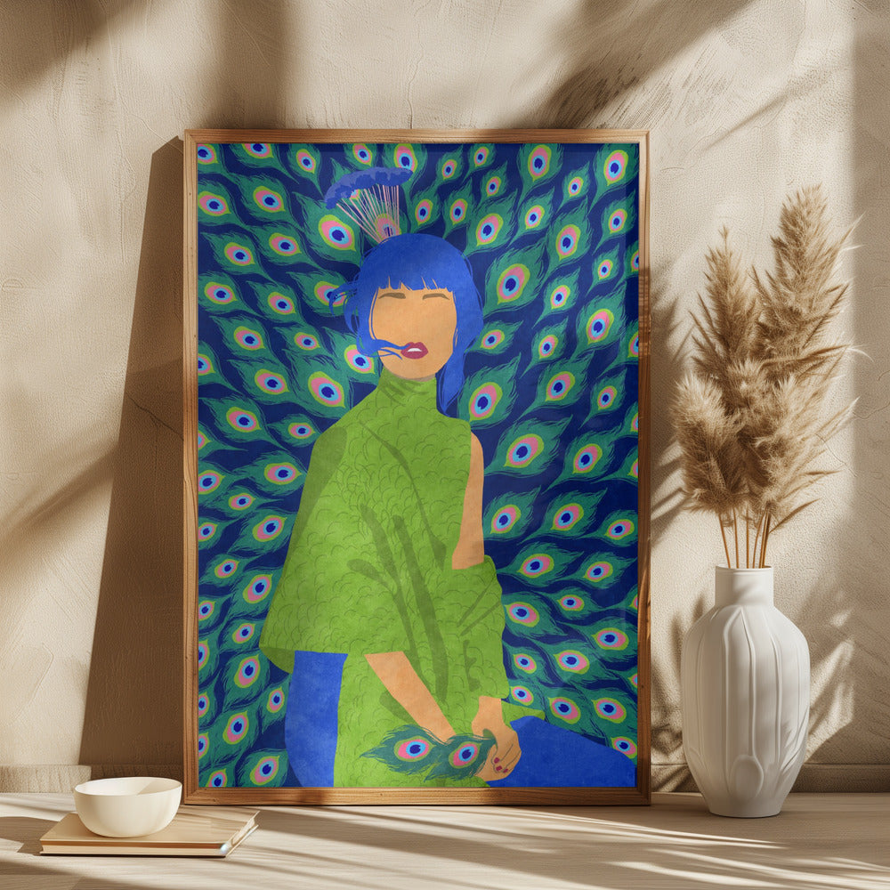 peacock woman - plakatstore