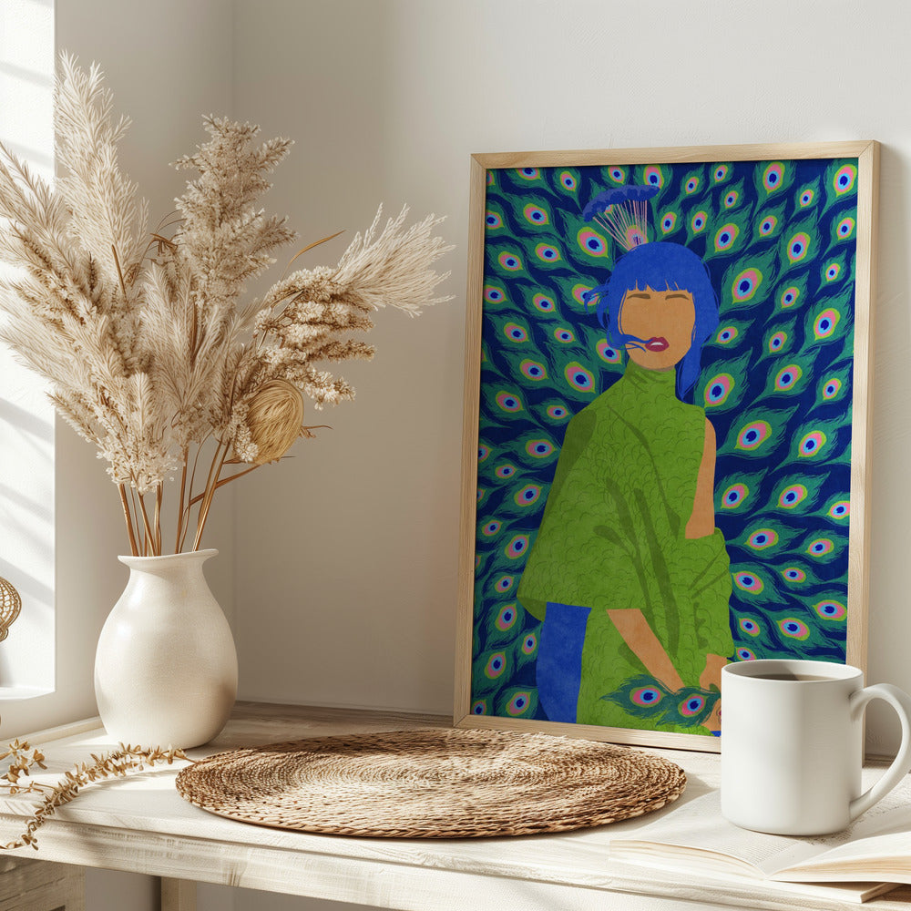 peacock woman - plakatstore