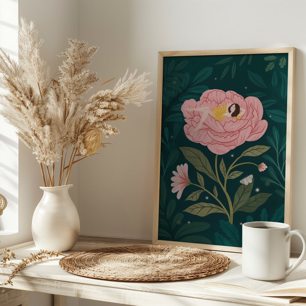 Peony Girl - plakatstore