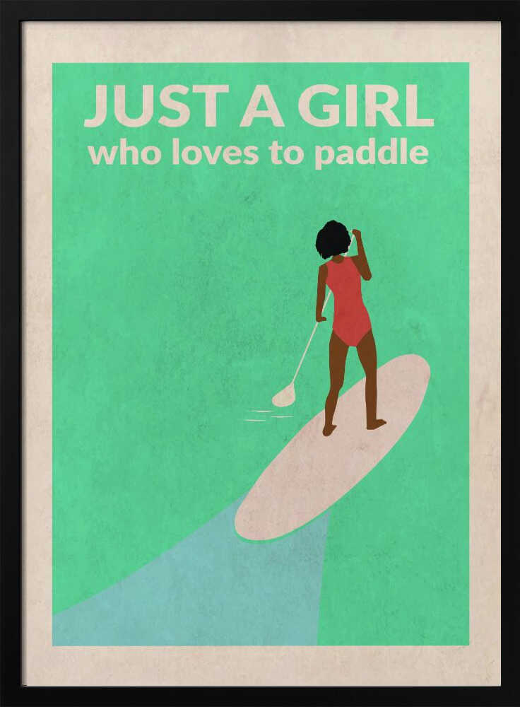Just a Girl Who Loved To Paddle (afro)