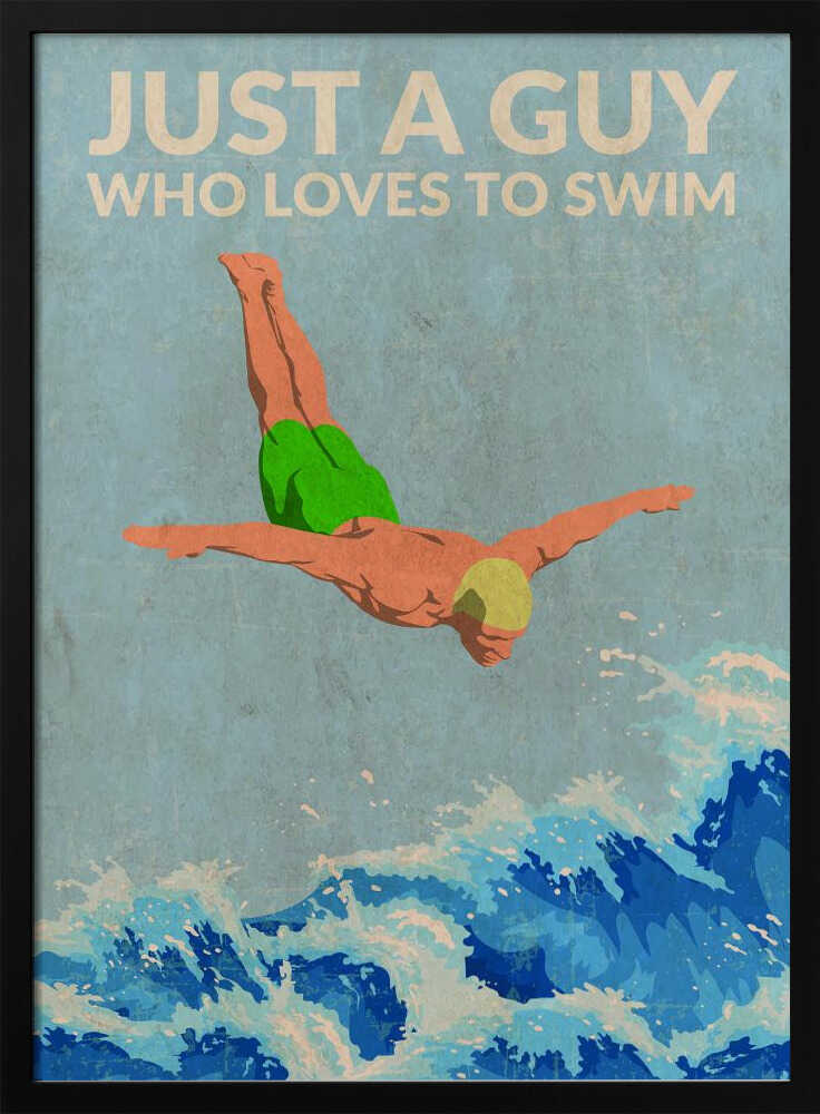 Just a Guy Who Loves To Swim (green)
