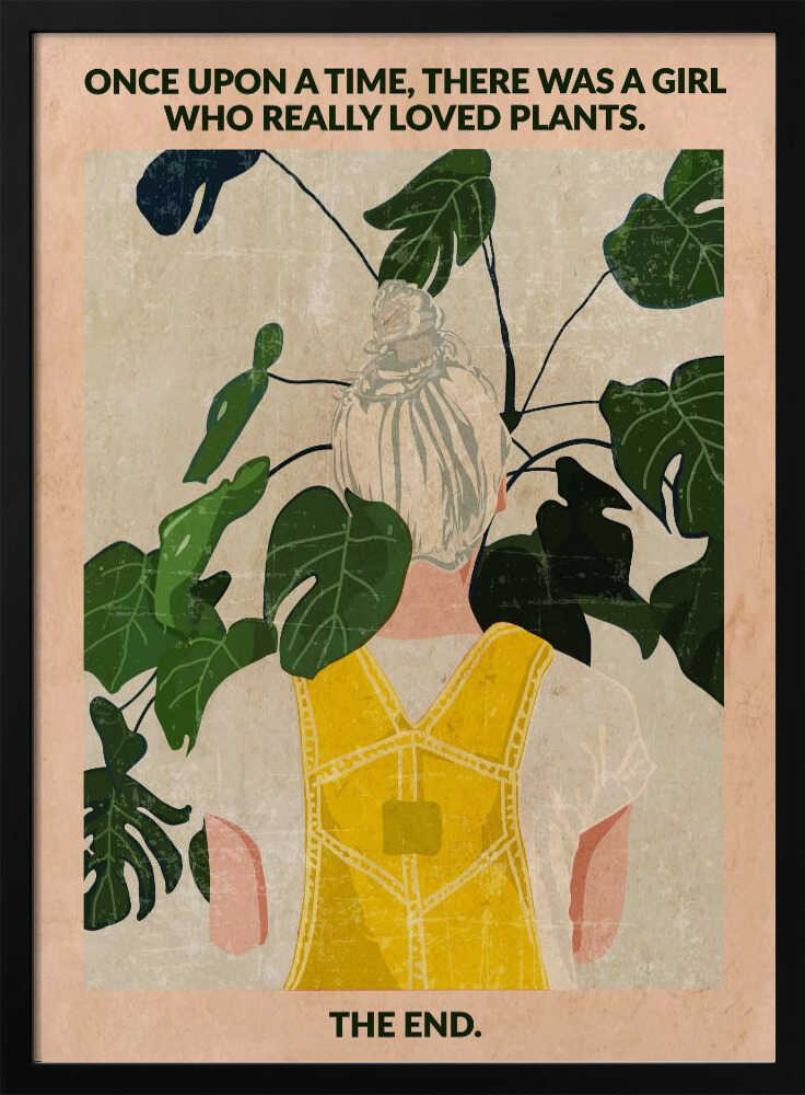 Plant Girl (grey:vintage)