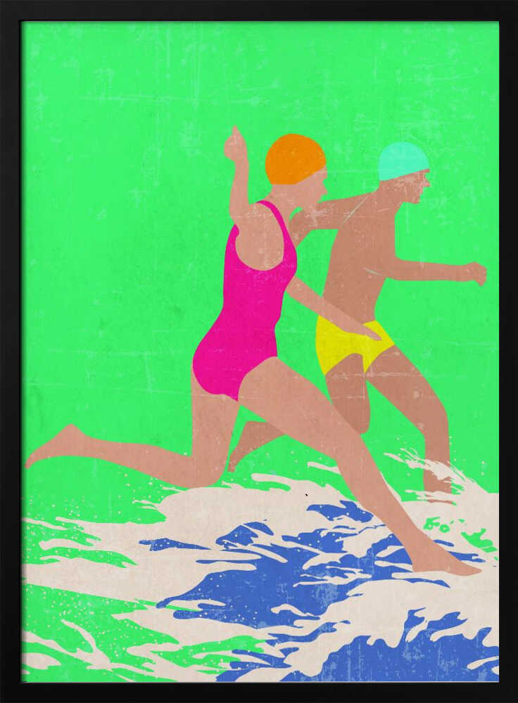 Running Swimmers (green)
