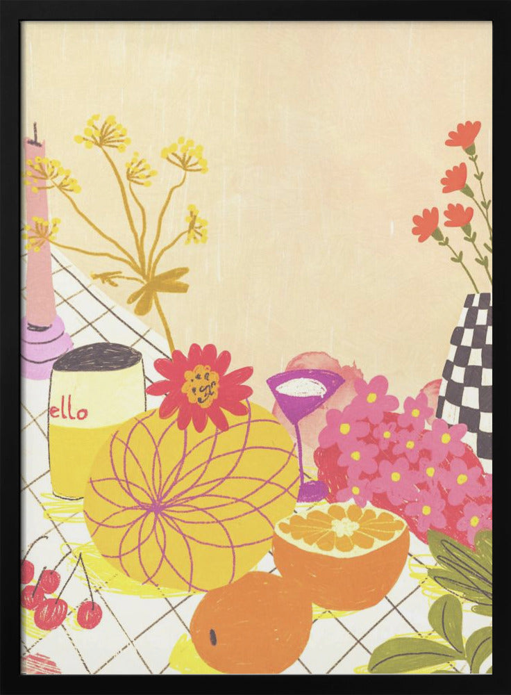 Citrus and flowers - plakatstore