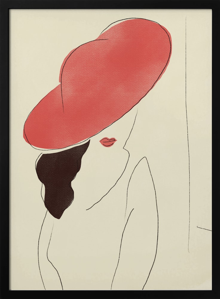 Elegant Red Hat Lady