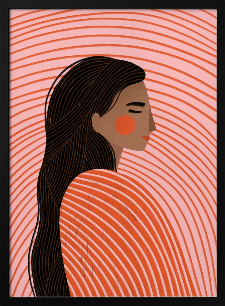 Peaceful Woman Profile