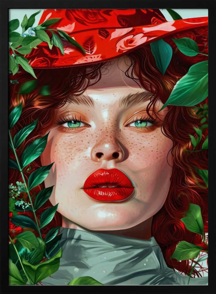 Woman With Green Eyes portrait