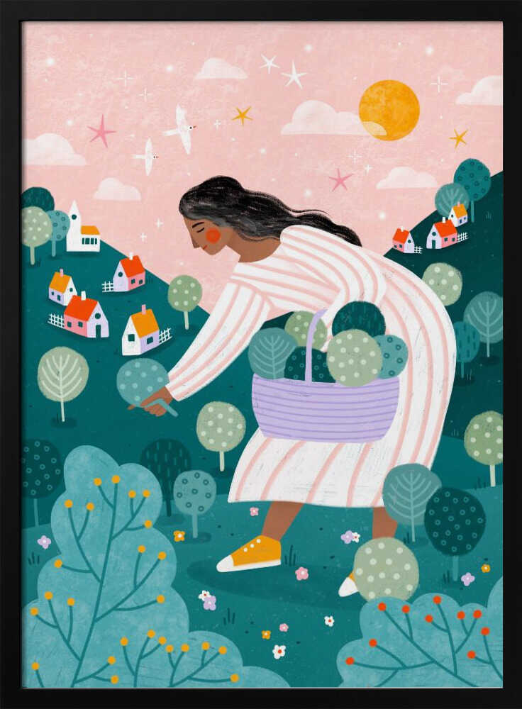 A Woman Tree Picking