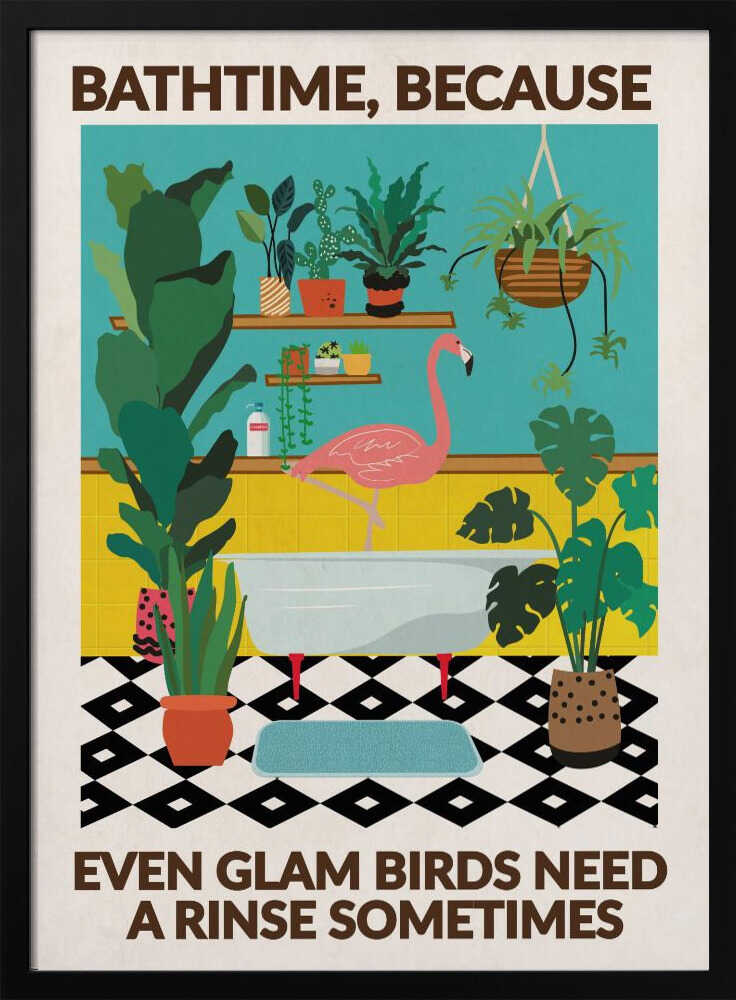 A4 Cheeky Flamingo Bathtime 01.png