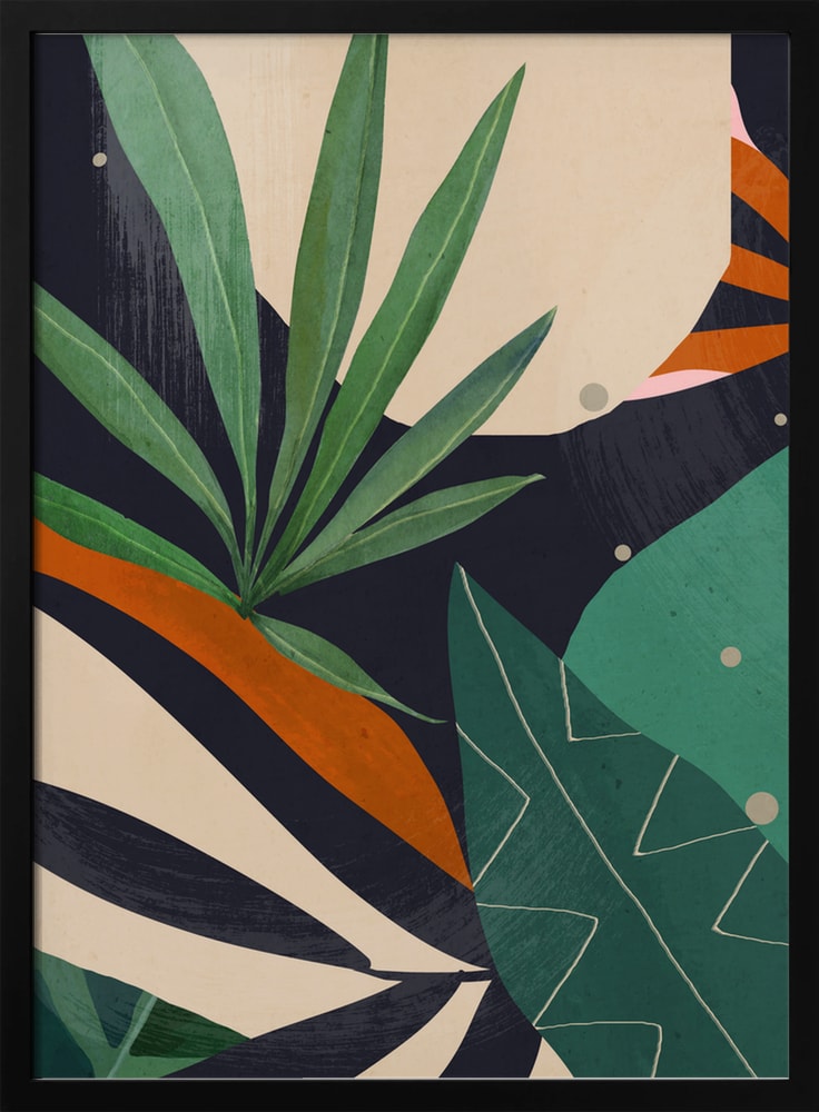 Tropical Abstract Leaves