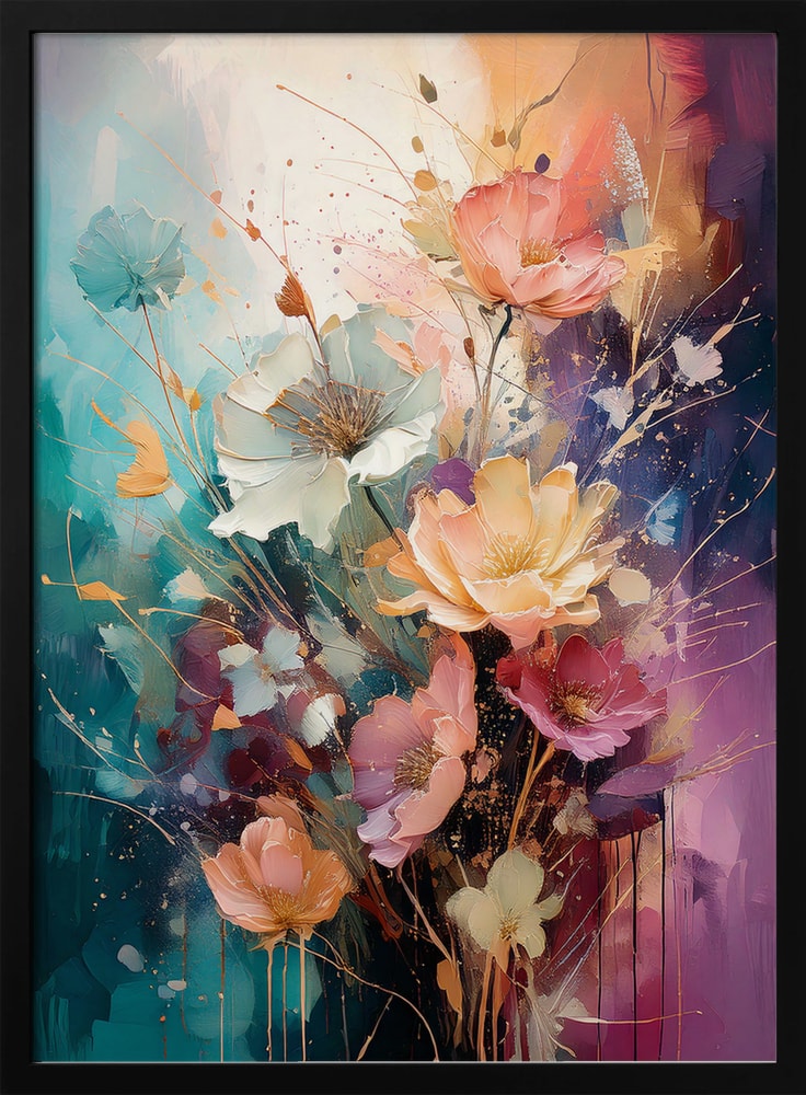 Colorful Painterly Flowers