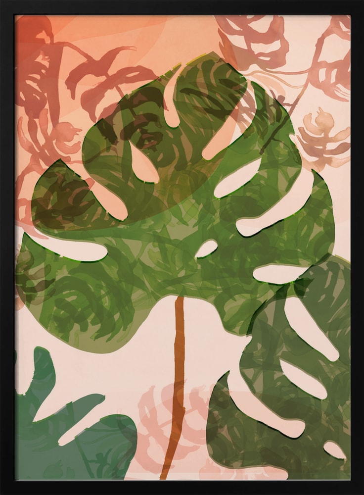 Tropical Monstera Leaves