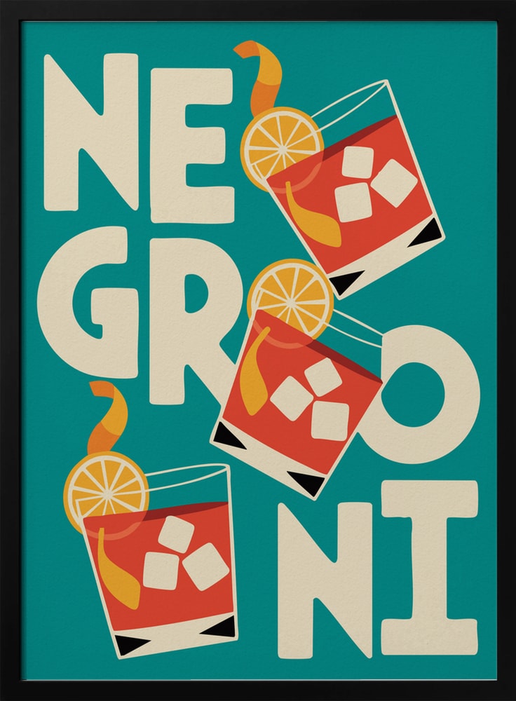 Retro Negroni Cocktails