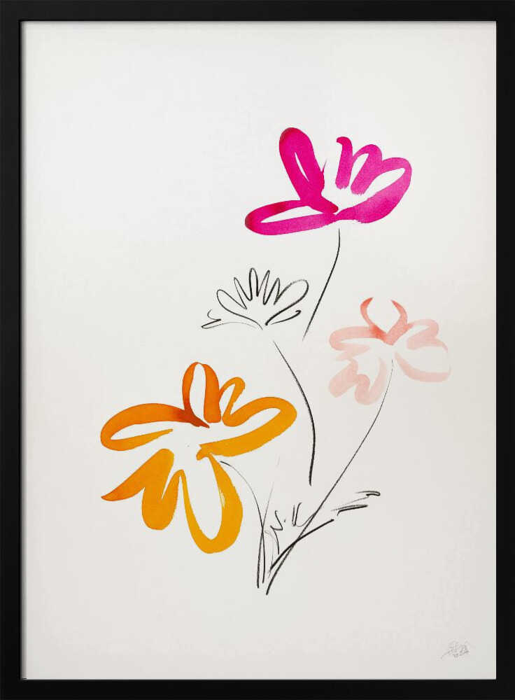 Vibrant Abstract Blooms
