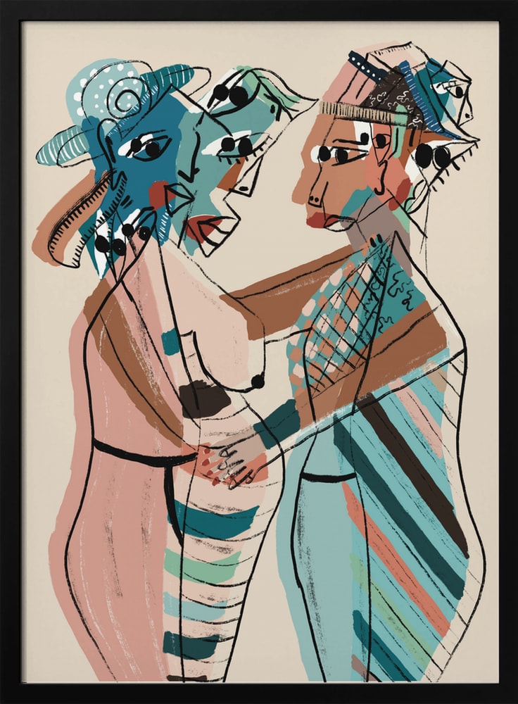 Abstract Women Embrace