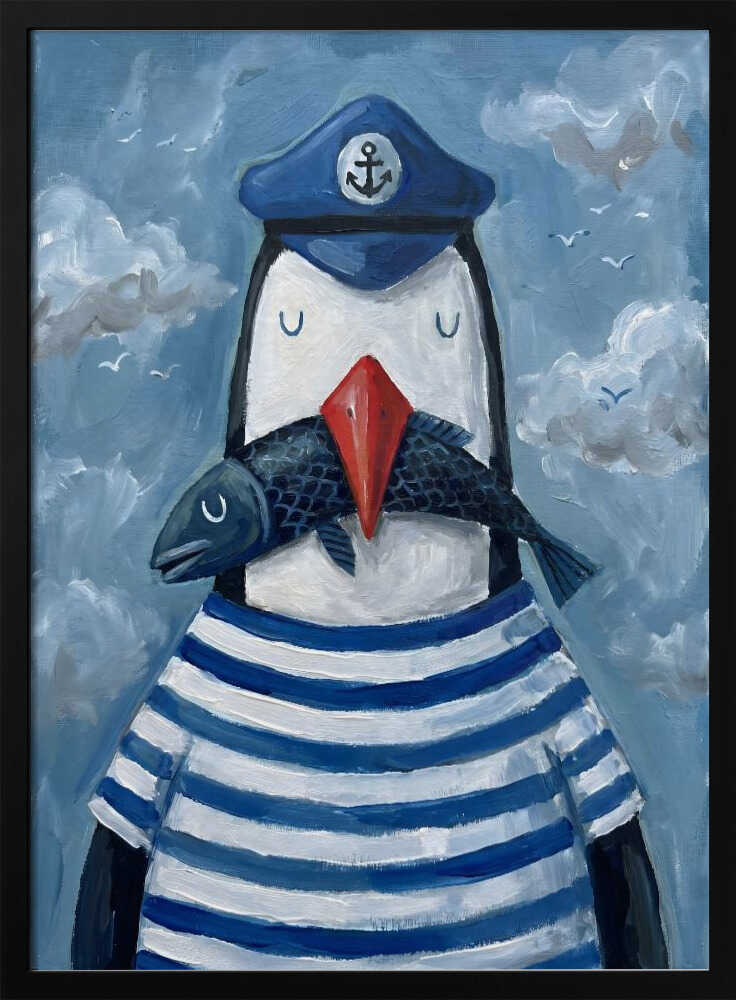 Sailor Penguin With Fish