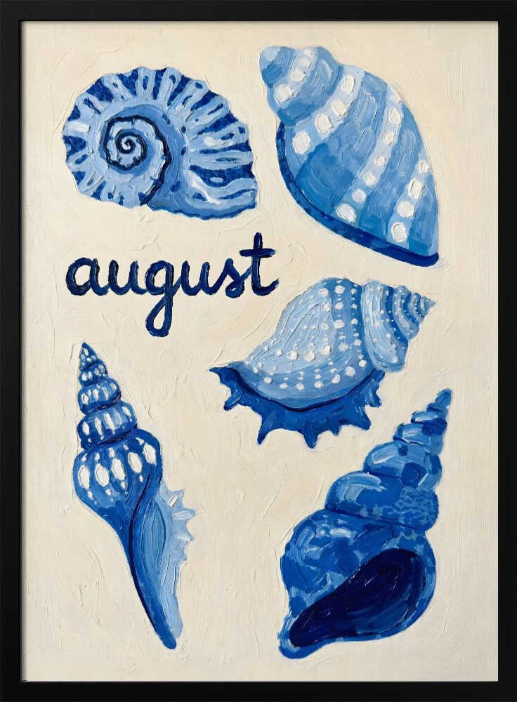 Blue August Seashells
