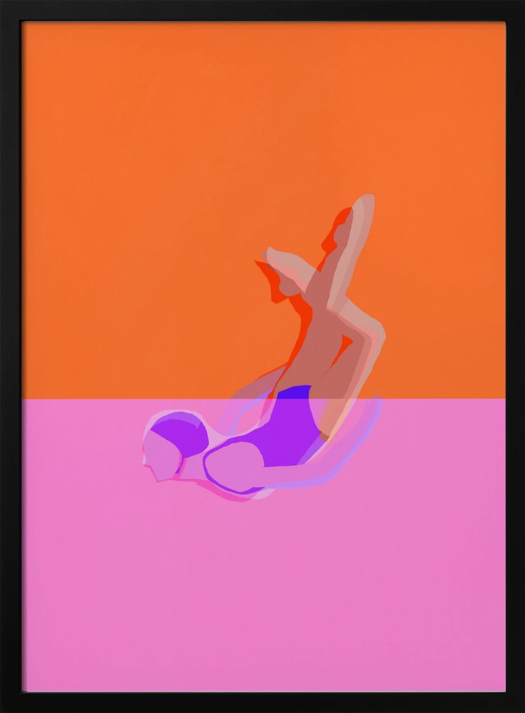 Abstract Swimmer Dive