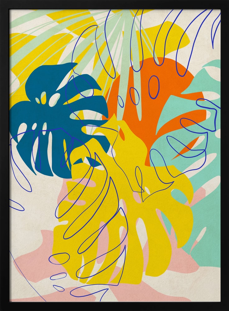 Vibrant Tropical Monstera