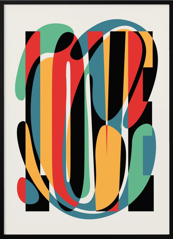 Colorful Love Typography