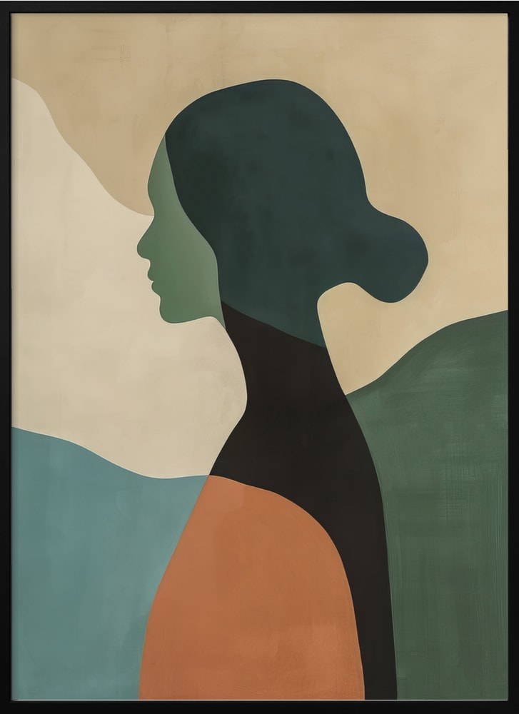 Abstract Woman Profile