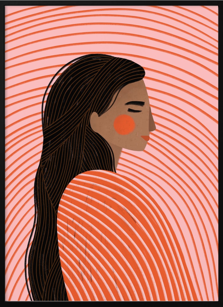 Peaceful Woman Profile