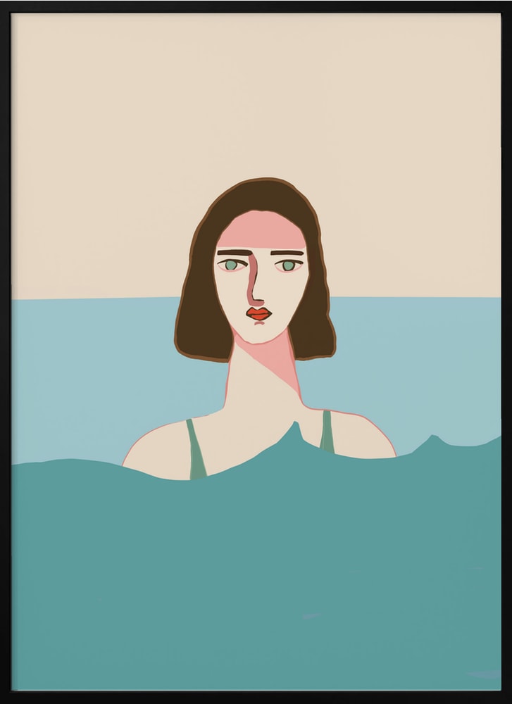 Serene Swim Portrait