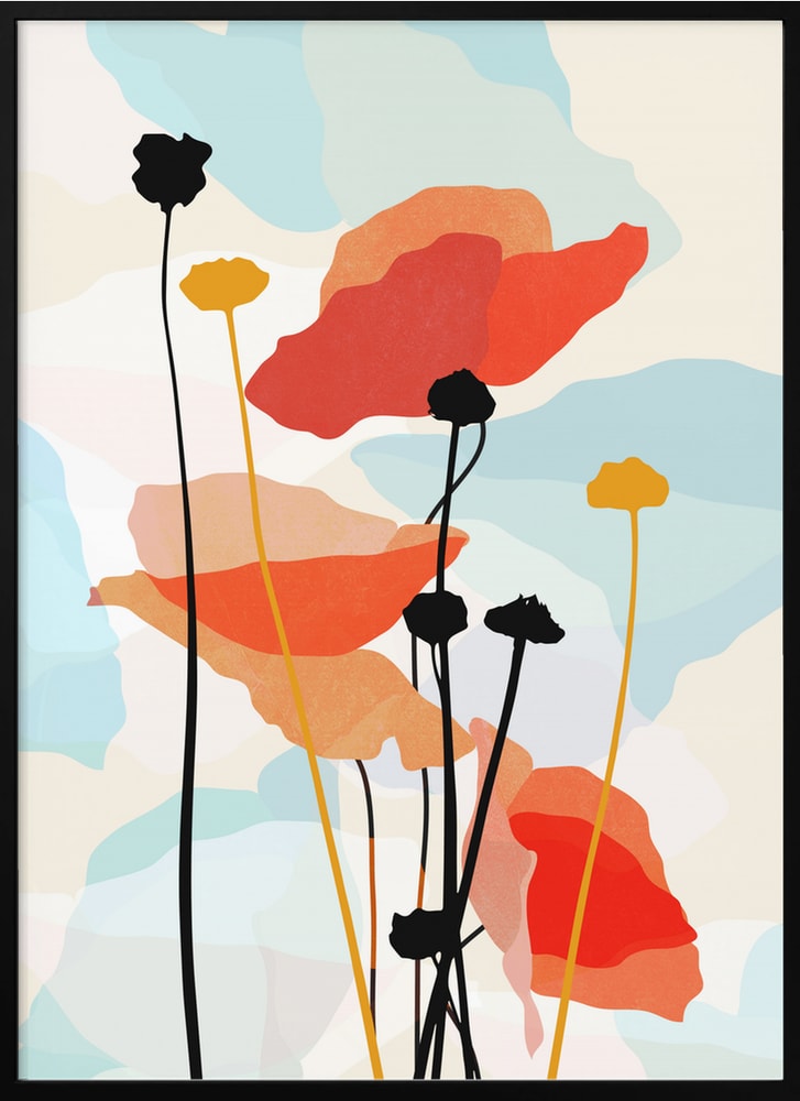 Abstract Poppy Bloom