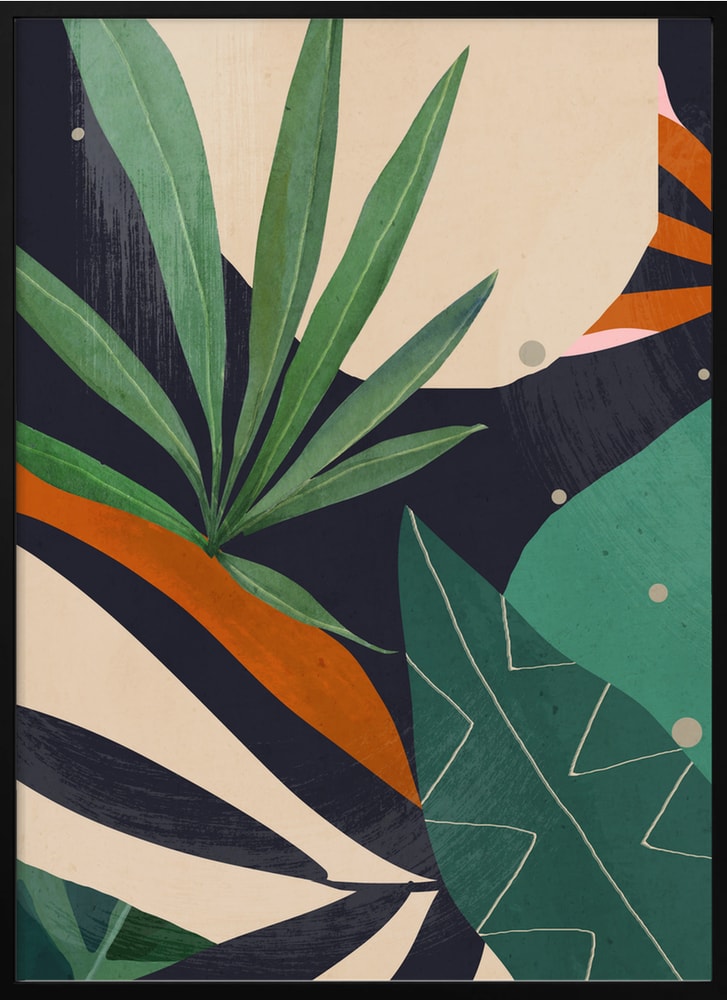 Tropical Abstract Leaves