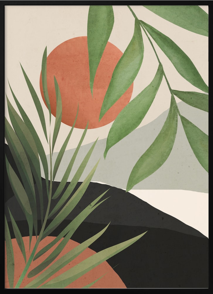 Abstract Desert Palms