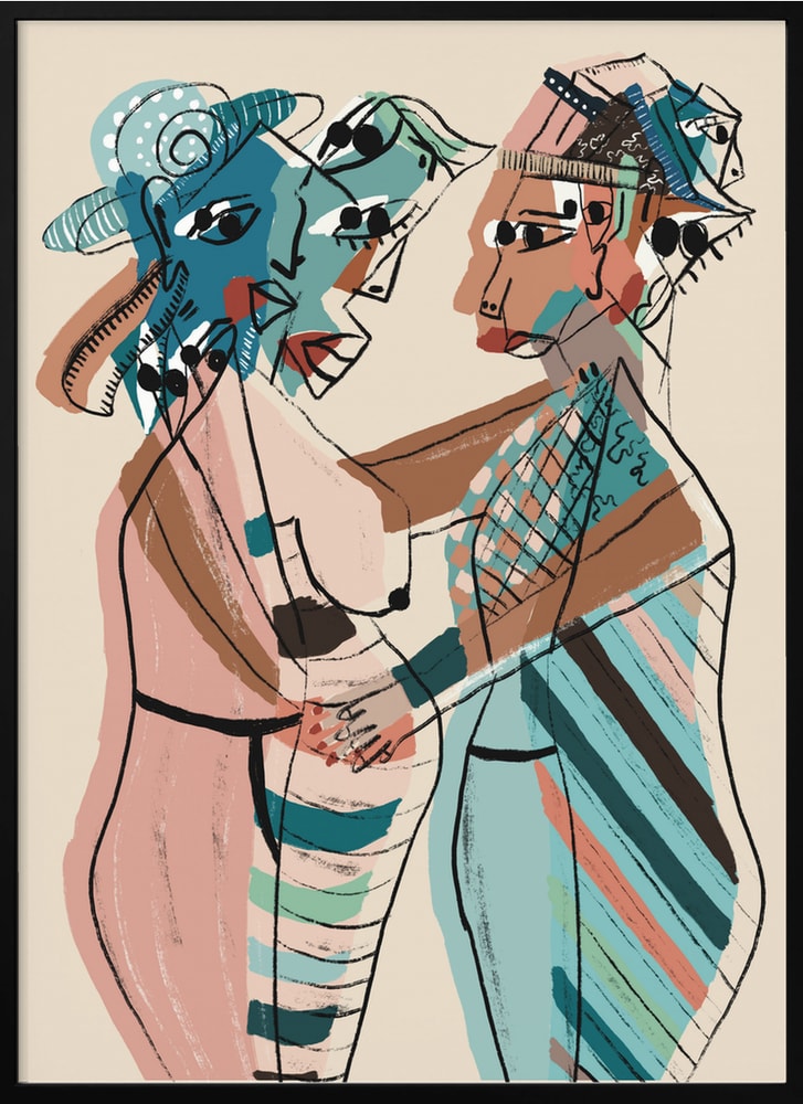 Abstract Women Embrace