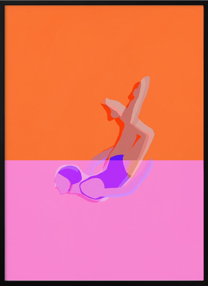Abstract Swimmer Dive