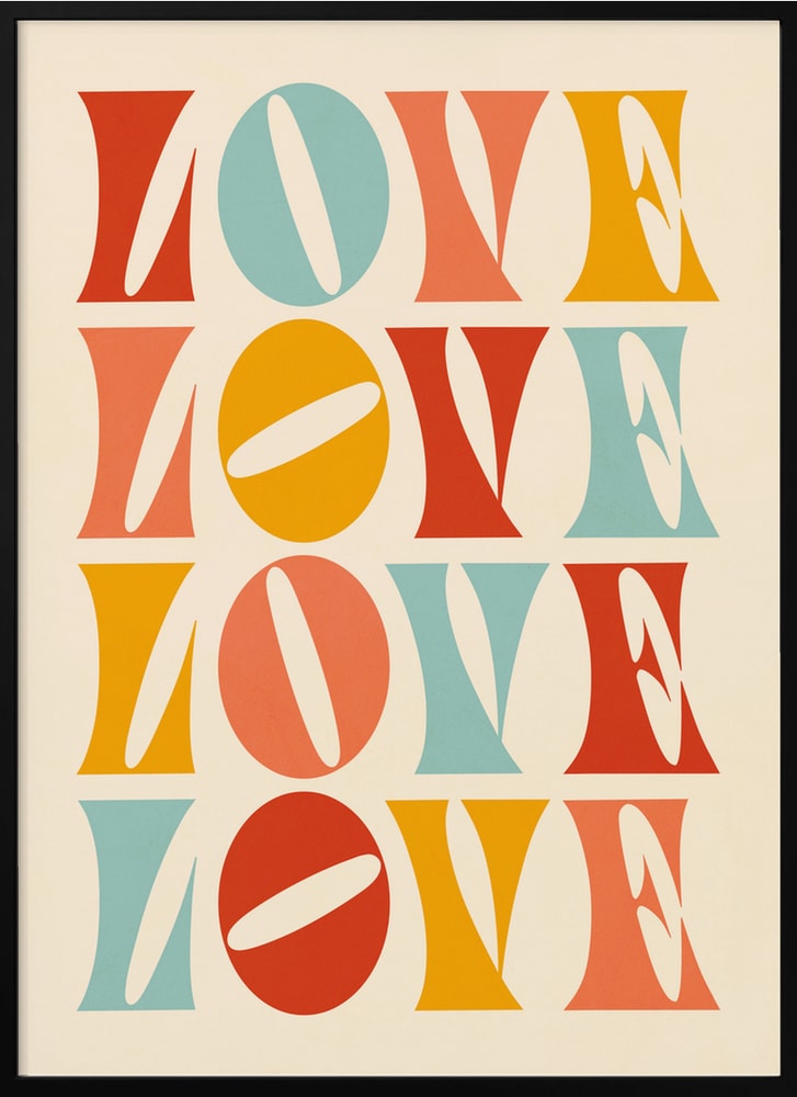 Vibrant Love Typography