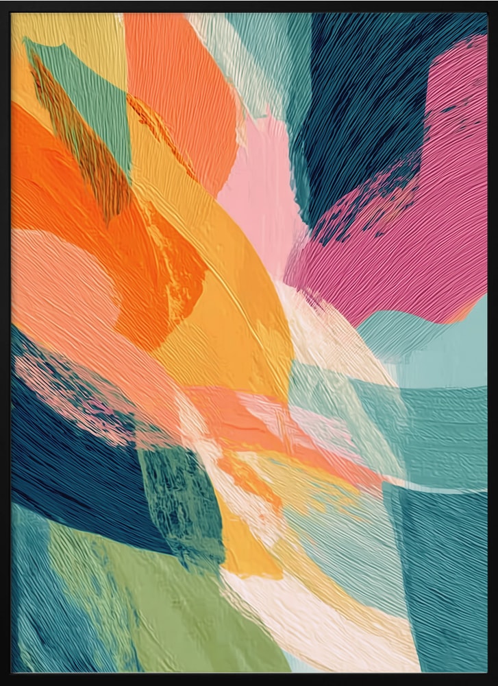 Vibrant Abstract Brushstrokes